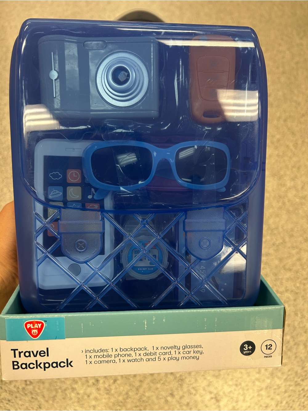 Blue Travel Backpack Playset - Kids Mobile Accessories